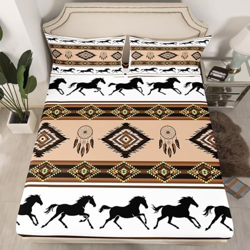 Castle Fairy Aztec Tribal Full Size Sheet Set with 2 Pillowcases