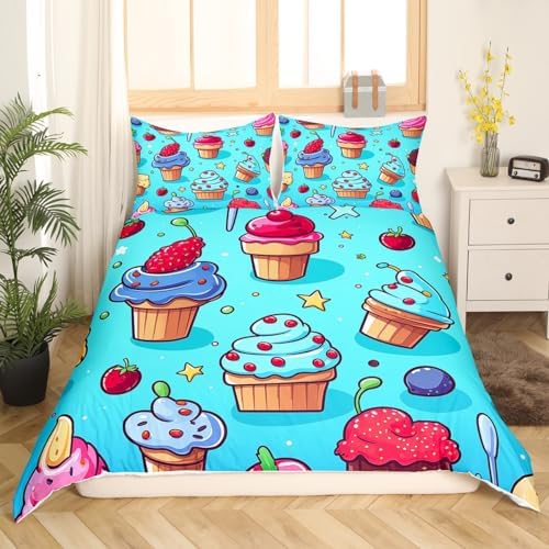 Feelyou Kids Cake Duvet Cover Set Twin Size