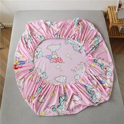 Feelyou Girls Unicorn Fitted Sheet Set for Kids Bedroom