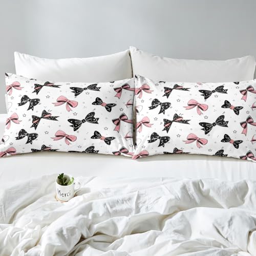 Feelyou Bowknot Bed Sheet Set Twin Size for Girls