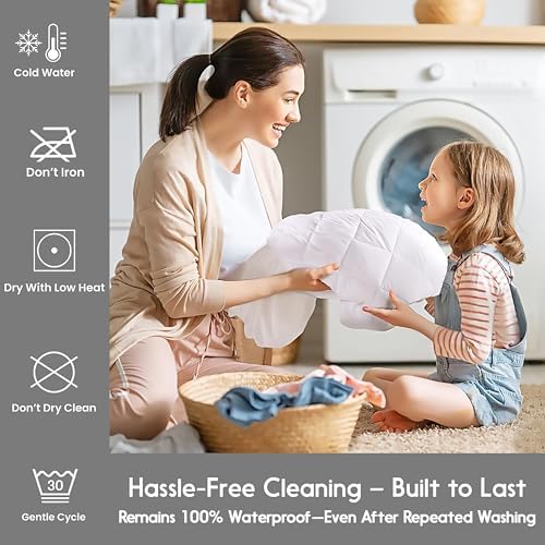 QATAN Twin Mattress Protector Waterproof Pad for Incontinence