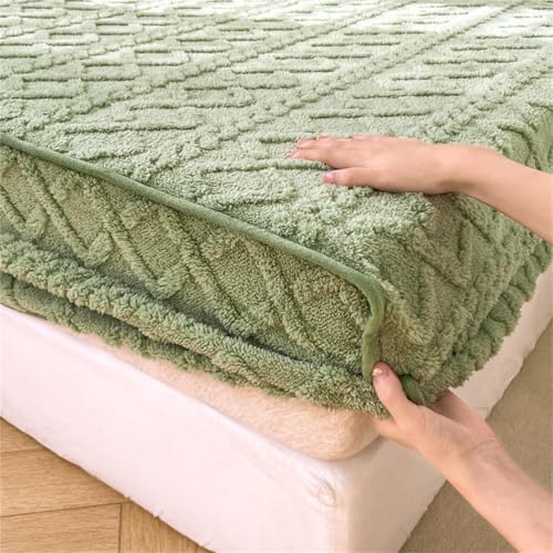 BYHIP Flannel Velvet Mattress Pad Full Size