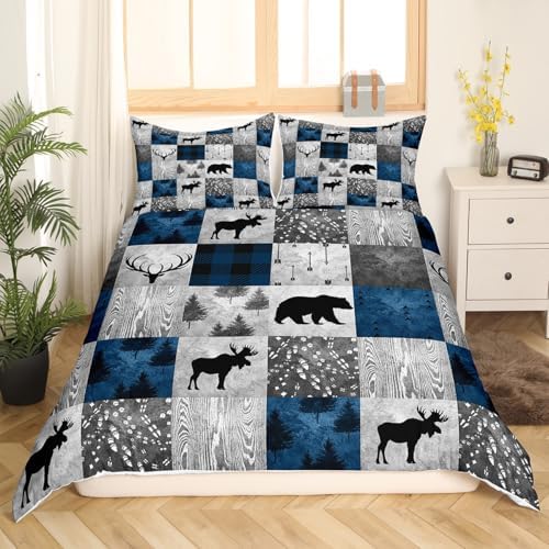 Erosebridal Rustic Bear Duvet Cover Set for Teens