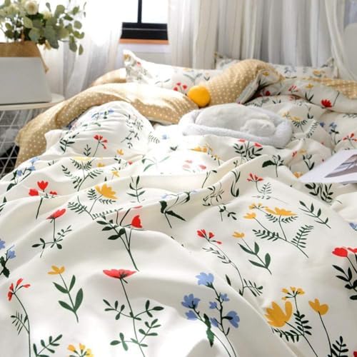 Erosebridal Boho Floral Duvet Cover Set