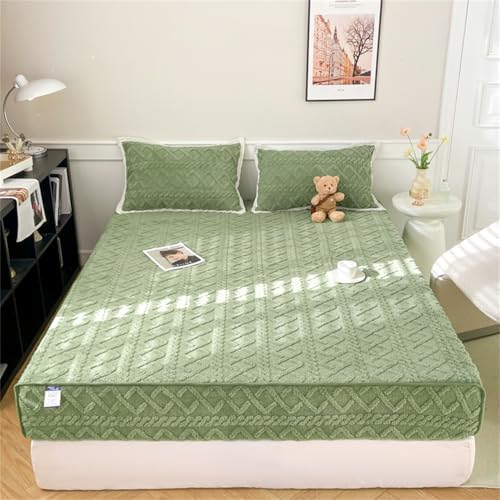 BYHIP Flannel Velvet Mattress Pad Full Size