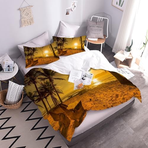 GIPNIAU Kids Duvet Cover Set with Zipper and 3D Print Design
