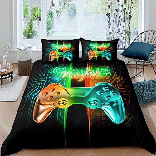 Feelyou Gaming Duvet Cover Set for Kids Bedroom Decor