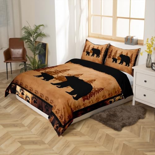 Feelyou Bear Duvet Cover Set for Kids Boys Girls