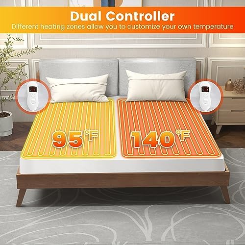 Giantex Heated Mattress Pad with 8 Settings and Timer