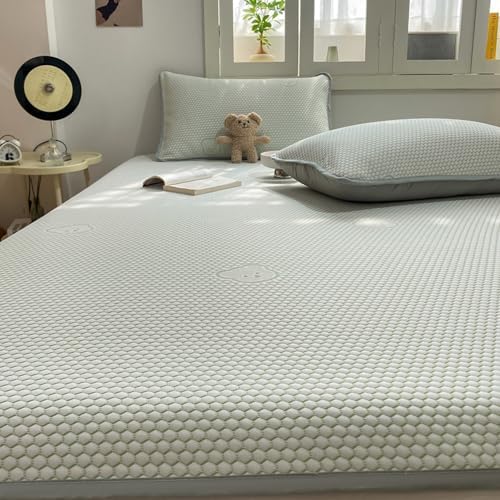 LDLCYCN Cooling Mattress Protector Pad 120x200cm 2pcs Queen Size