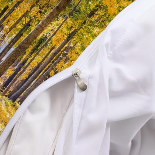 Autumn Landscape California King Duvet Cover Set with Zipper