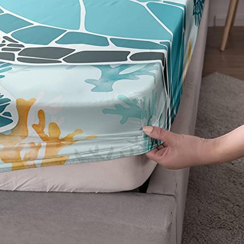 HOSIMA Sea Turtle Bedding Set Queen Size