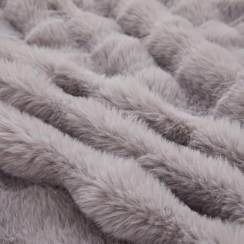 Roscloud Rabbit Plush Duvet Cover Set 3PC Twin