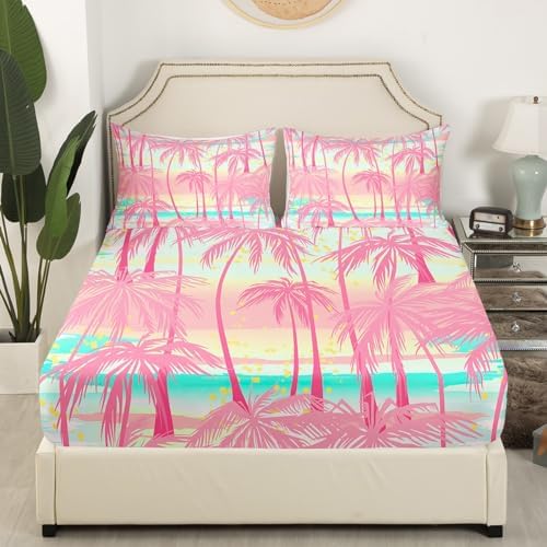 Feelyou Coconut Tree Sheet Set for Kids