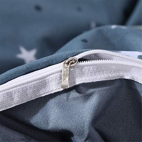 Feelyou Stars Duvet Cover Set - Twin Size Reversible Zipper Closure