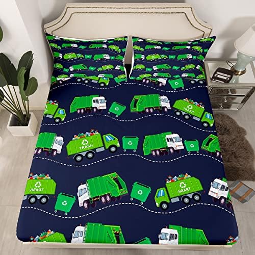 Feelyou Garbage Trucks Fitted Sheet Set