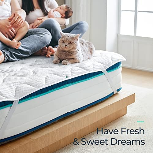 LINSY LIVING Twin Waterproof Mattress Protector with Tencel Cover