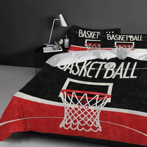 GIPNIAU Kids Basketball Duvet Cover Set 3 Piece