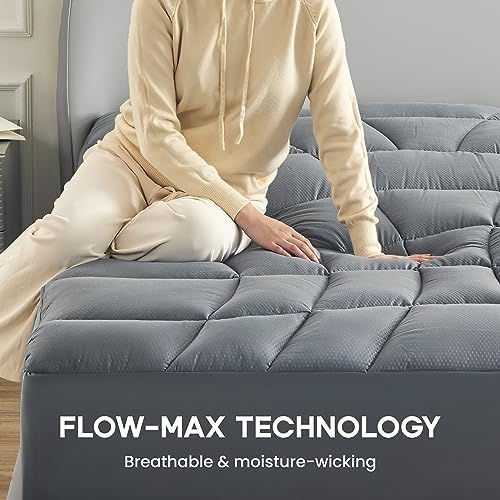 Sonive Queen Mattress Protector with 5-Zone Ergonomic Design