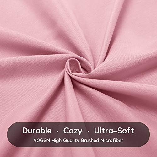 SLEEP ZONE Kids Twin Sheet Set - Ballet Pink 3-Piece