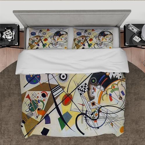 HOBBOY Breathable Kids Duvet Cover Set with Zipper 3pc California King