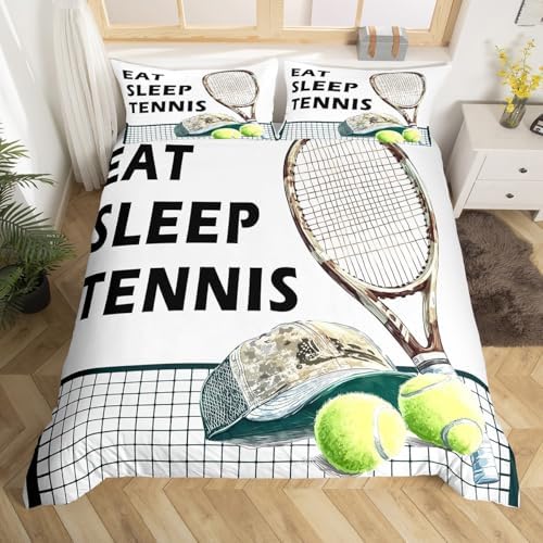 Castle Fairy Tennis Duvet Cover Twin Size Set