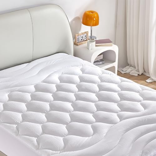 Sonive White Mattress Pad with 3-Zone Support