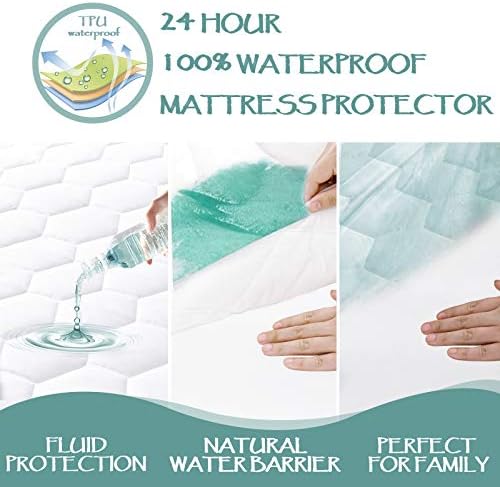 Softhour Waterproof Mattress Pad Cover with Soft Hollow Filling