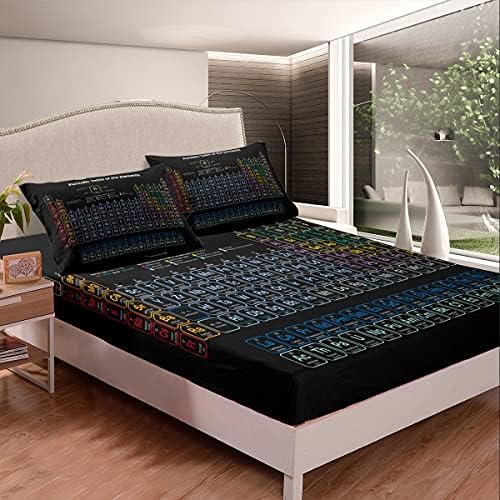 Erosebridal Chemistry Theme Twin Bedding Set Black