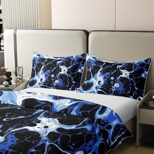 Erosebridal Geometry Cotton Duvet Cover Set Twin Size 1