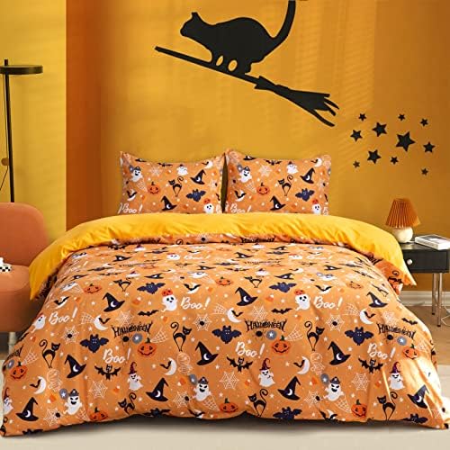 Luxudecor Halloween Duvet Cover Set for Kids