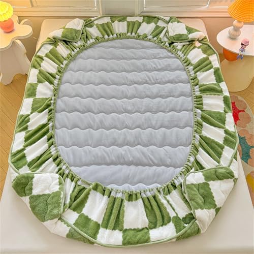 Flannel Velvet Bed Sheet with Deep Pocket for 6-18 inch Mattress