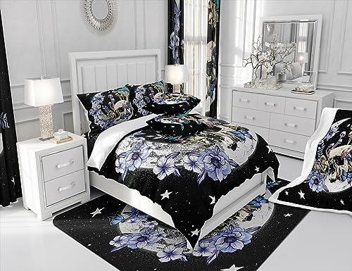 Castle Fairy Star Moon Mushroom Duvet Set King Size 3pcs
