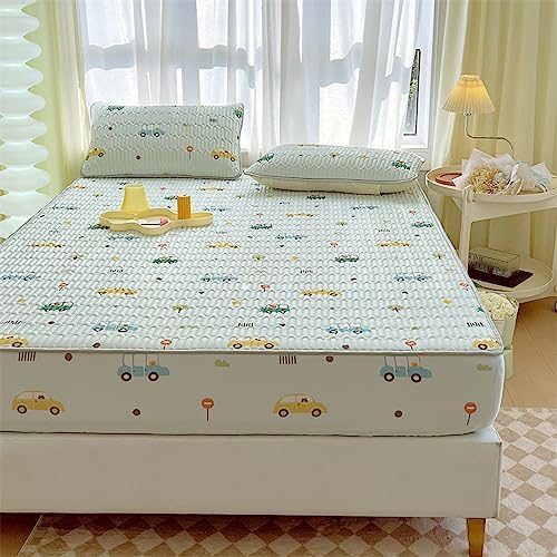 FCLDESHOP 180x200cm Thick Latex Mattress Topper with Pillowcase