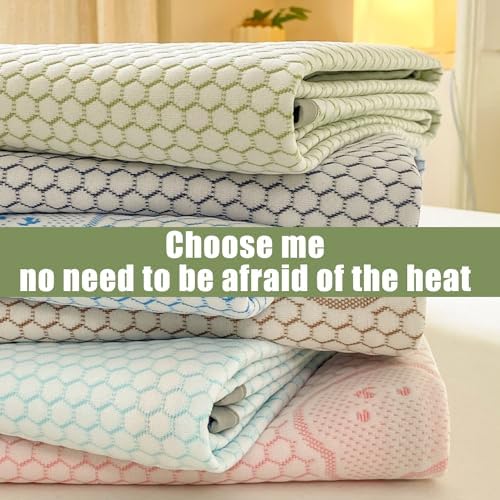 LDLCYCN Cooling Mattress Protector Pad 120x200cm 2pcs Queen Size