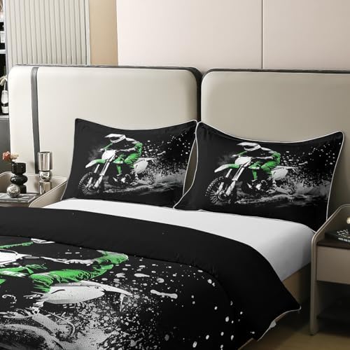 Feelyou King Size Duvet Cover Racing Themed Ultra Soft 100 Cotton