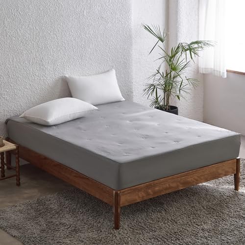 SimpleOpulence Dark Grey Mattress Pad Protector