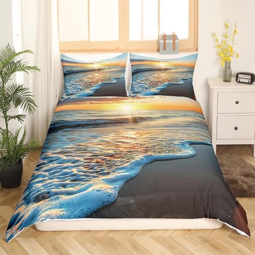 Feelyou Beach Themed King Size Duvet Cover Set 1