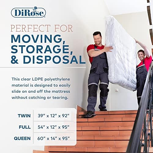 DiRose Mattress Storage Bag - Clear Waterproof 1 Queen Sizes