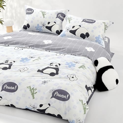 SAPHREAS Panda Duvet Cover Set 3pc Full Size