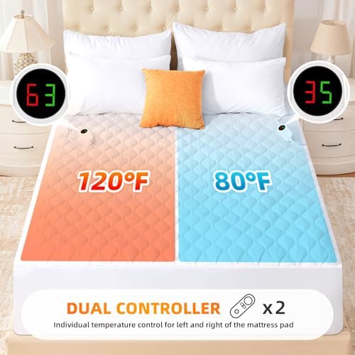 SameBed Heated Mattress Pad Queen Size 9 Heat Settings
