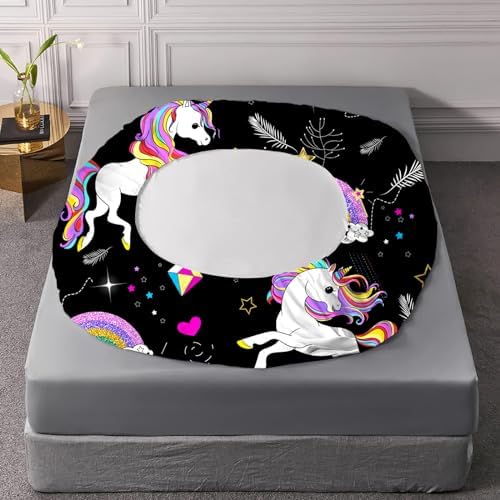 VTKON Unicorn Twin Sheet Set 92x66