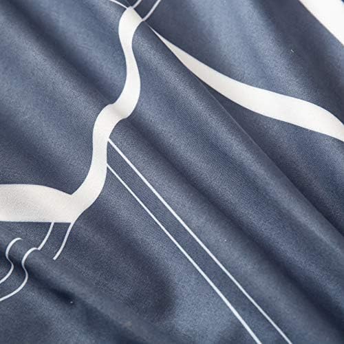 Erosebridal Navy Blue Duvet Cover Set Twin Size