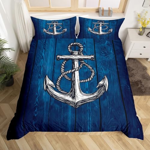 Castle Fairy Anchor Nautical Duvet Cover Set King Size