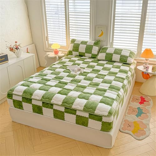 Flannel Velvet Bed Sheet with Deep Pocket for 6-18 inch Mattress