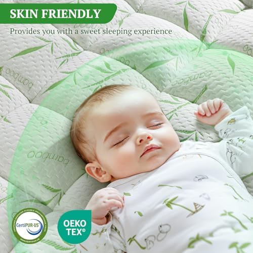 LIANLAM Cooling Mattress Topper Full Size 2In Thick
