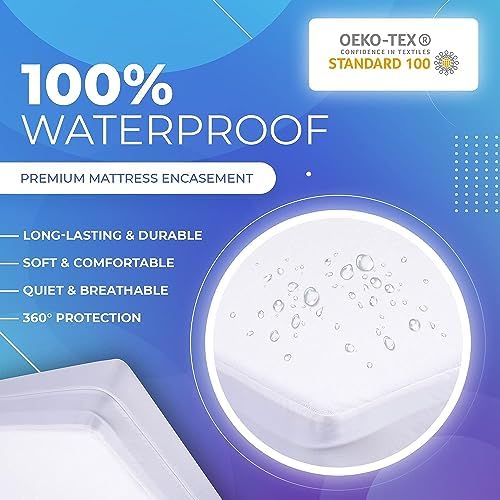 PlushDeluxe Full Size Premium Mattress Encasement