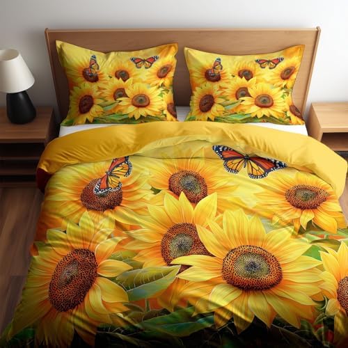 Super Soft Mustard Yellow Duvet Cover Set for Kids
