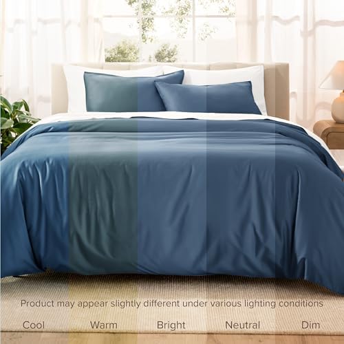 Bare Home Organic Cotton Sateen Duvet Cover Set - TwinTwin XL 400 Thread Count