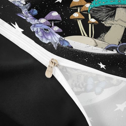 Castle Fairy Star Moon Mushroom Duvet Set King Size 3pcs